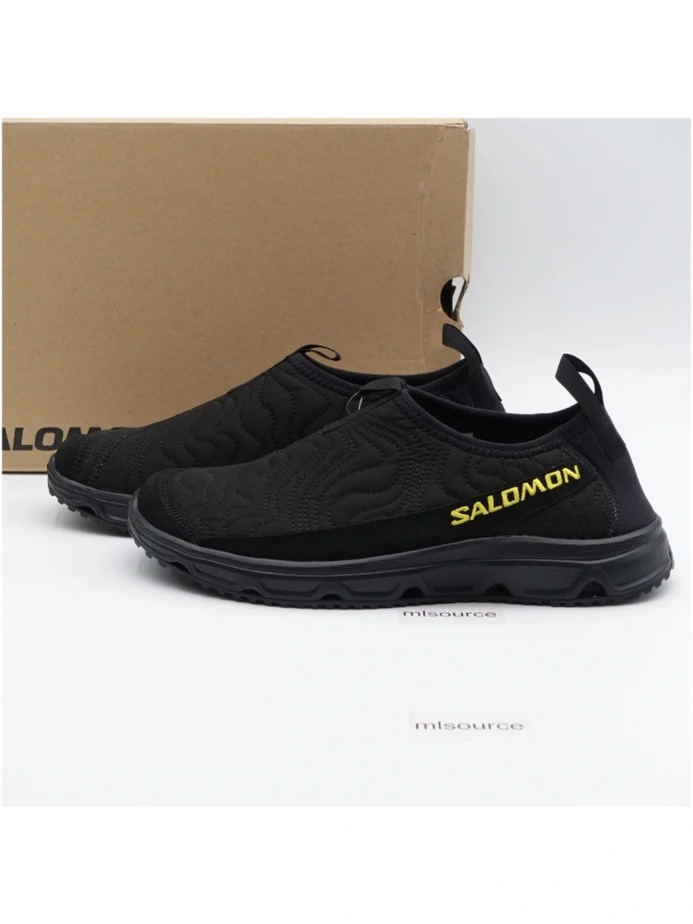 NEW Size 10.5 Men's Salomon RX MOC 3.0 ATQ Slip-On Shoes 478558 Black/Lemon